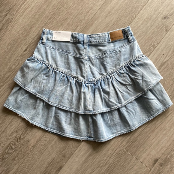 Aerie denim ruffled mini skirt - Picture 2 of 3